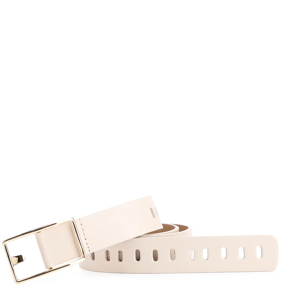 Cinto Couro Off White