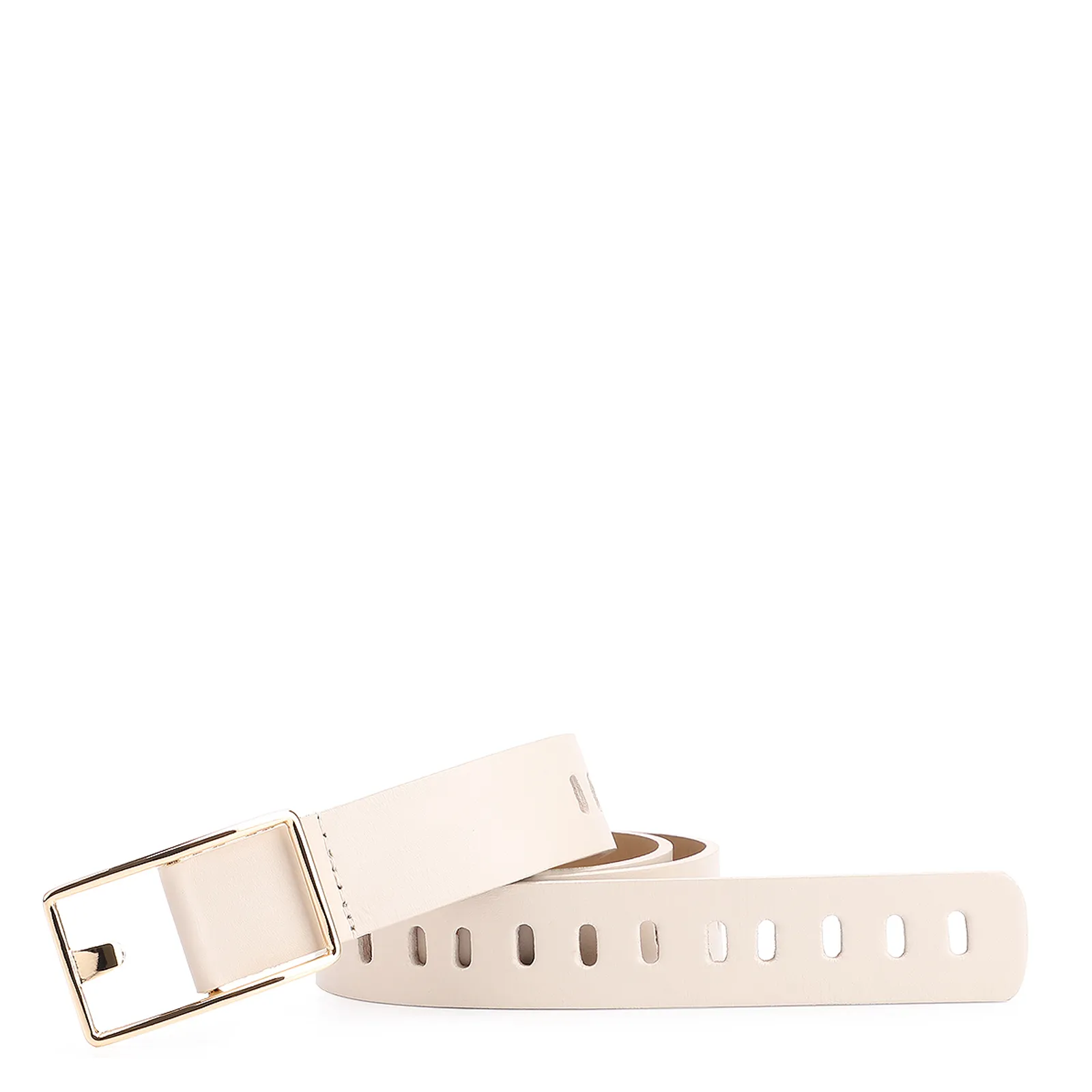 Cinto Couro Off White