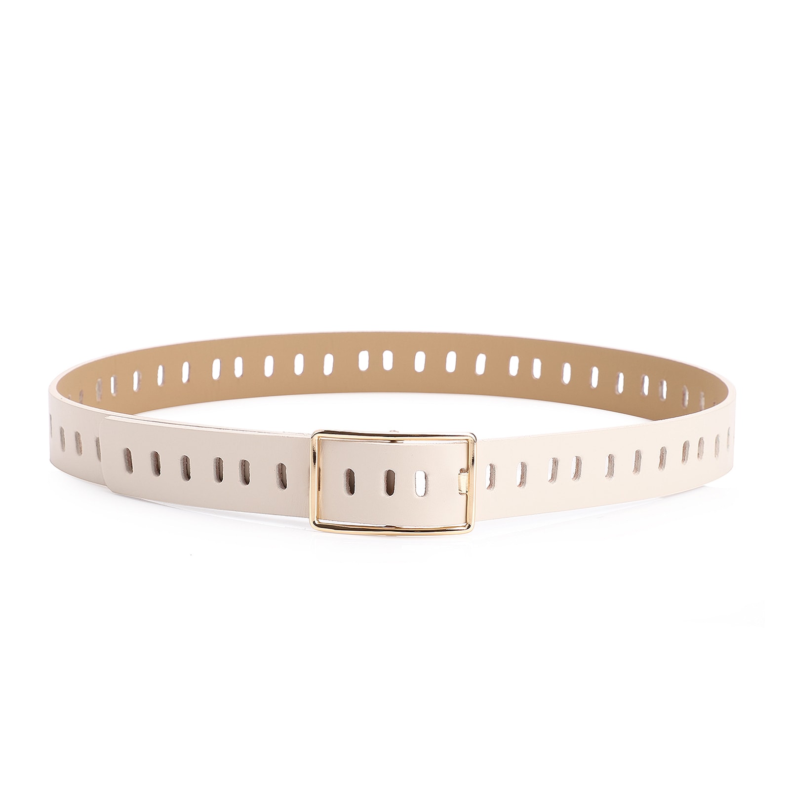 Cinto Couro Off White