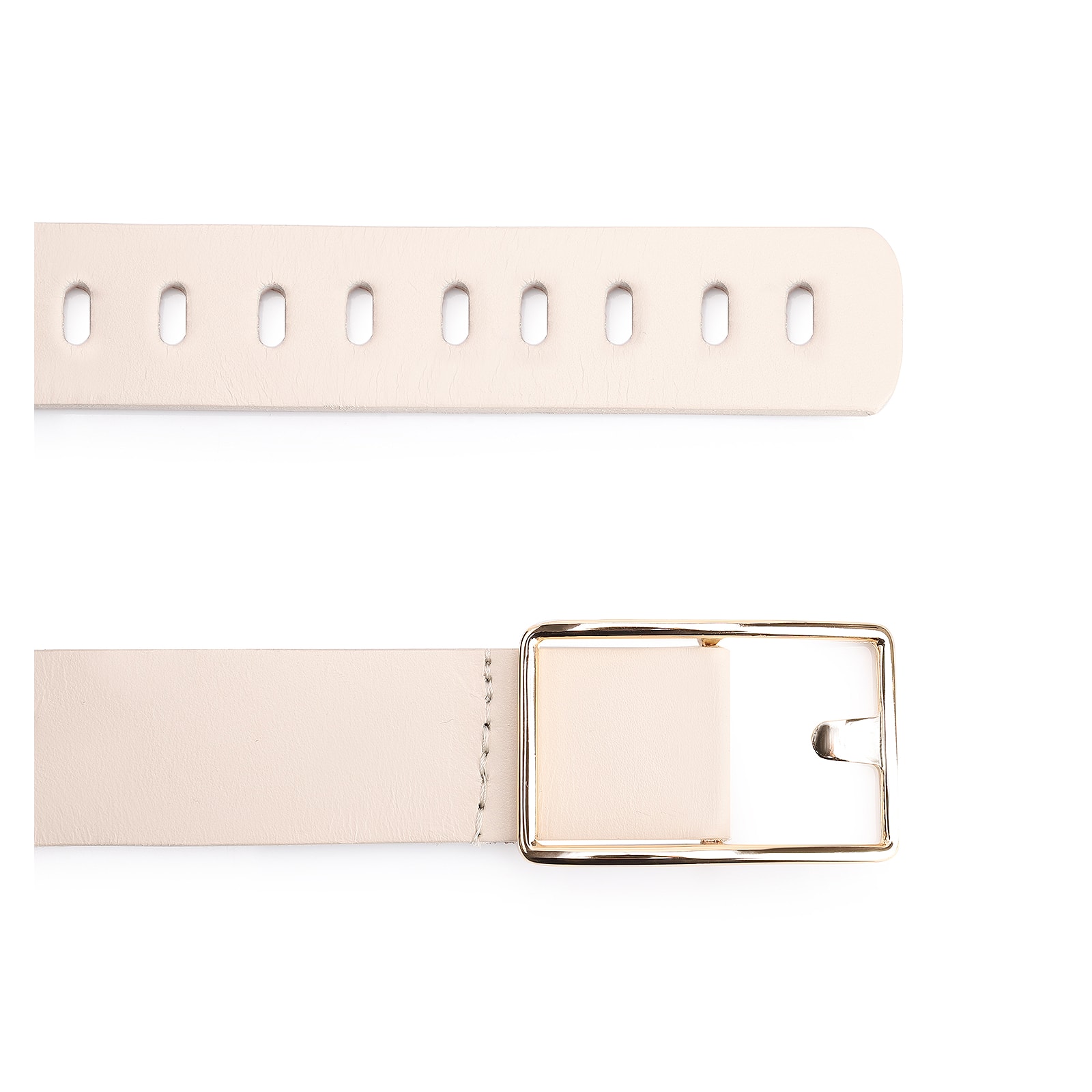 Cinto Couro Off White