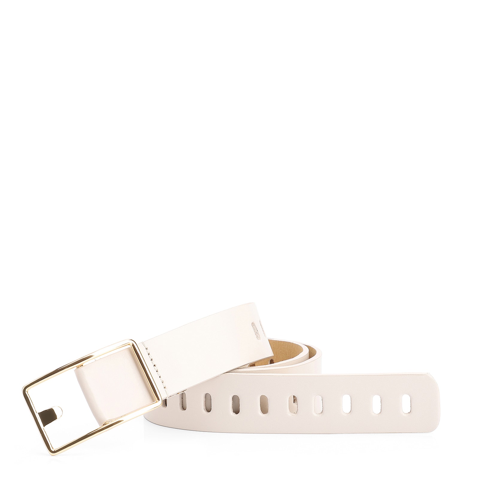 Cinto Couro Off White
