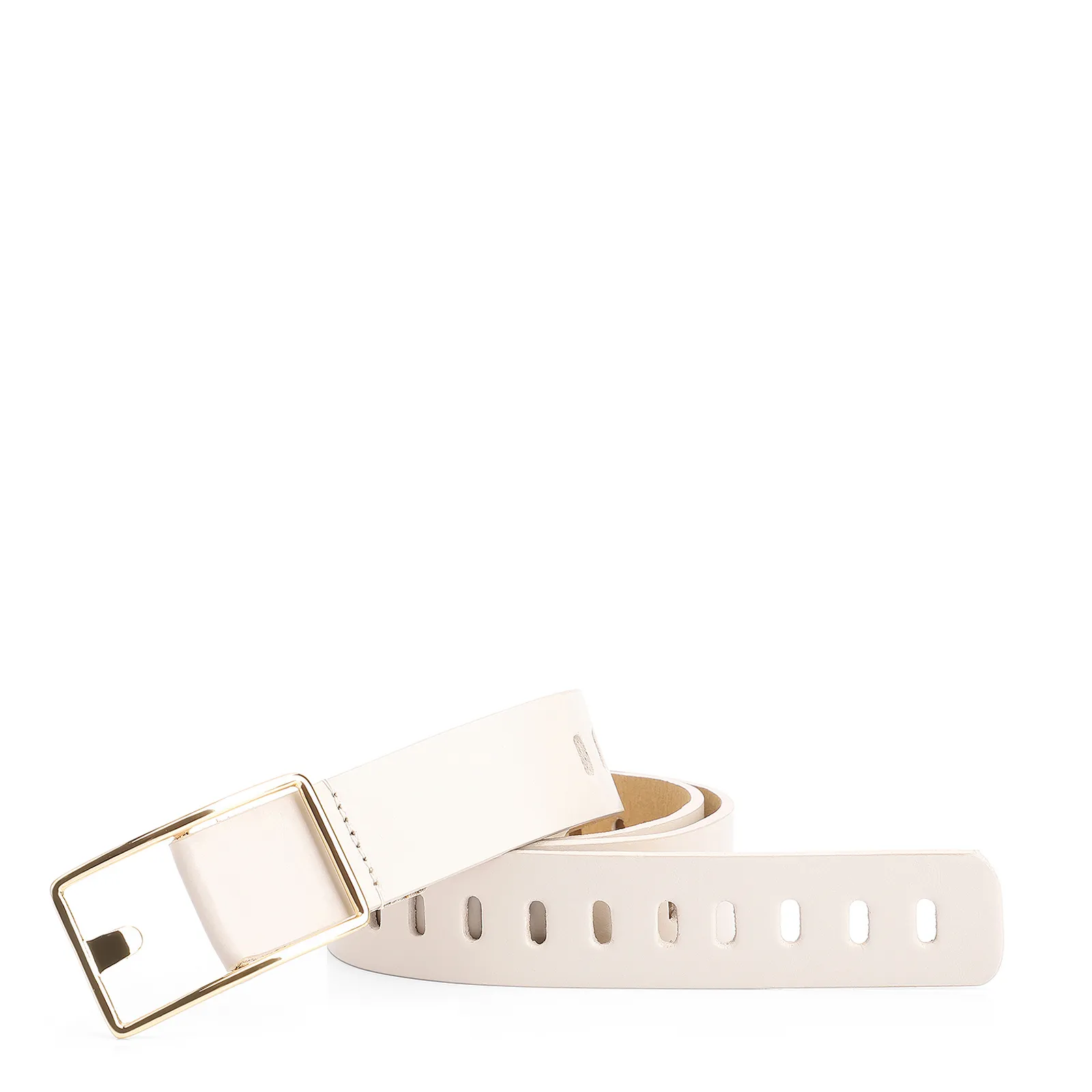 Cinto Couro Off White