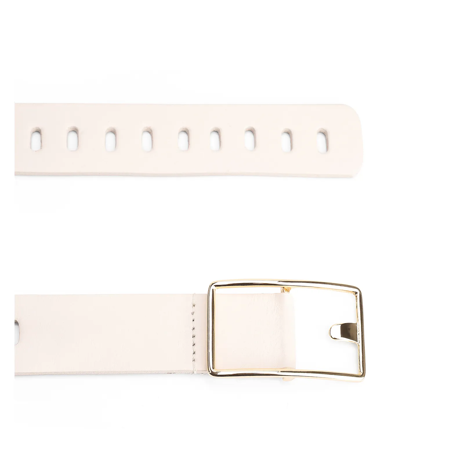 Cinto Couro Off White