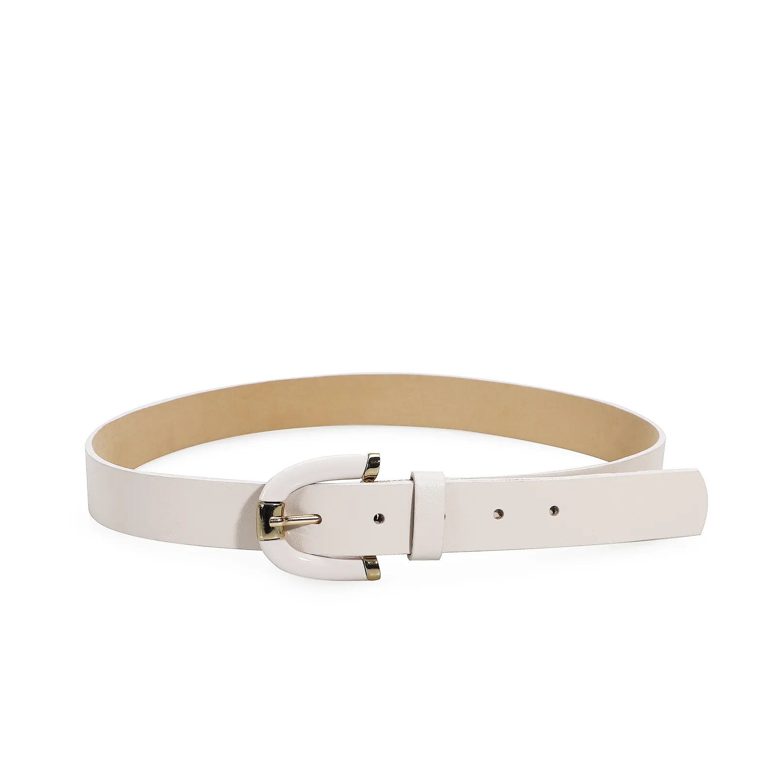 Cinto Couro Off White