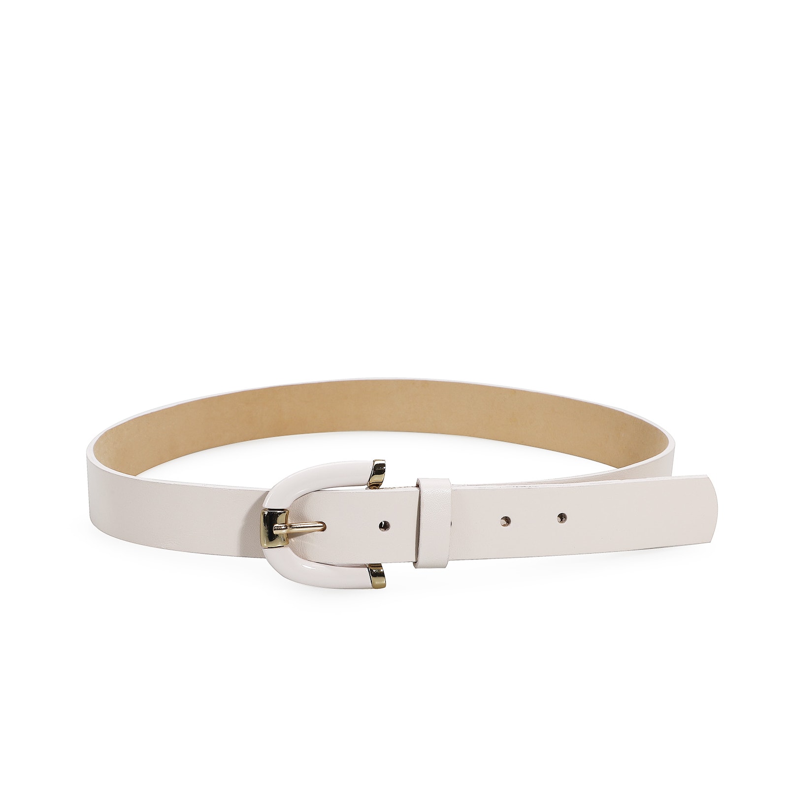 Cinto Couro Off White