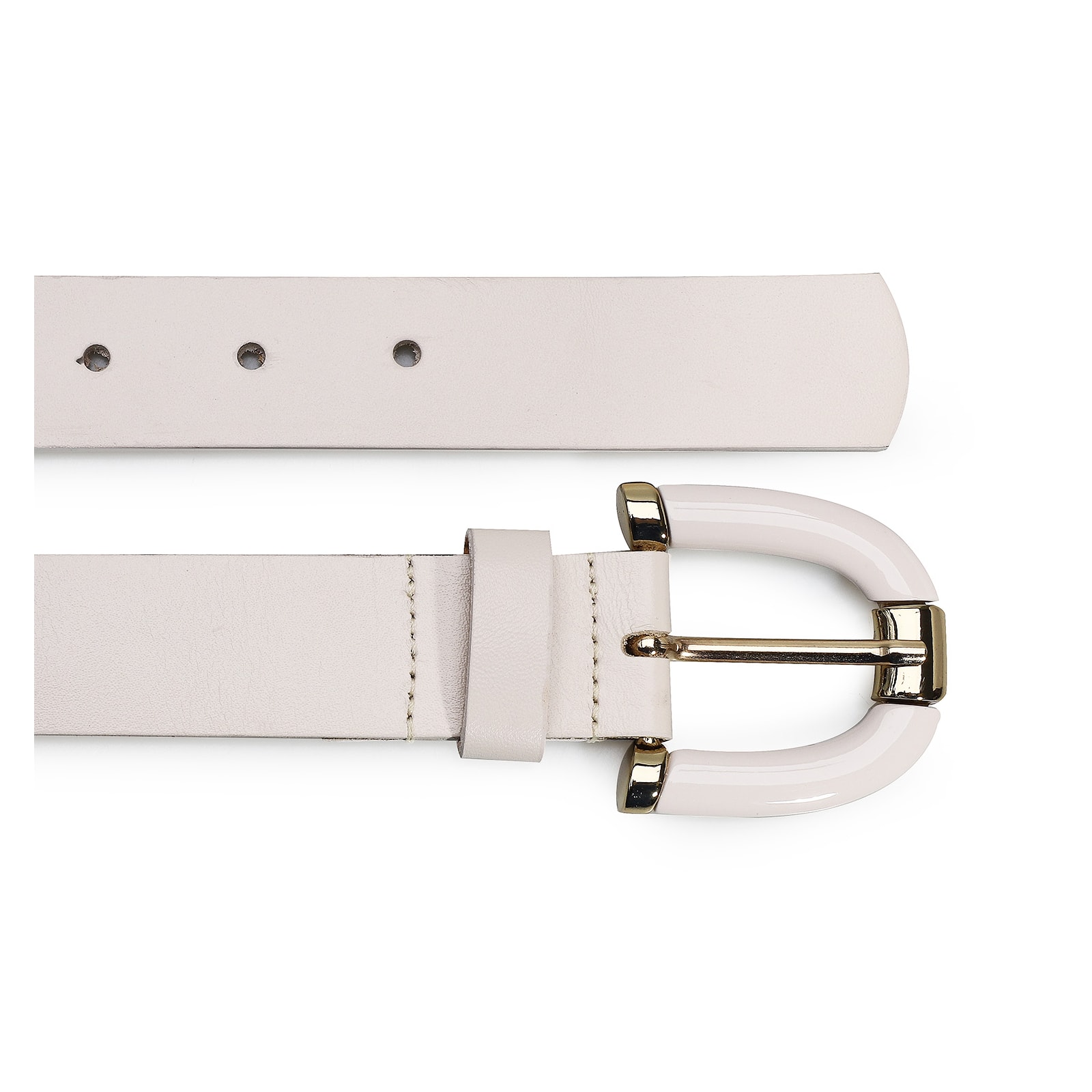 Cinto Couro Off White