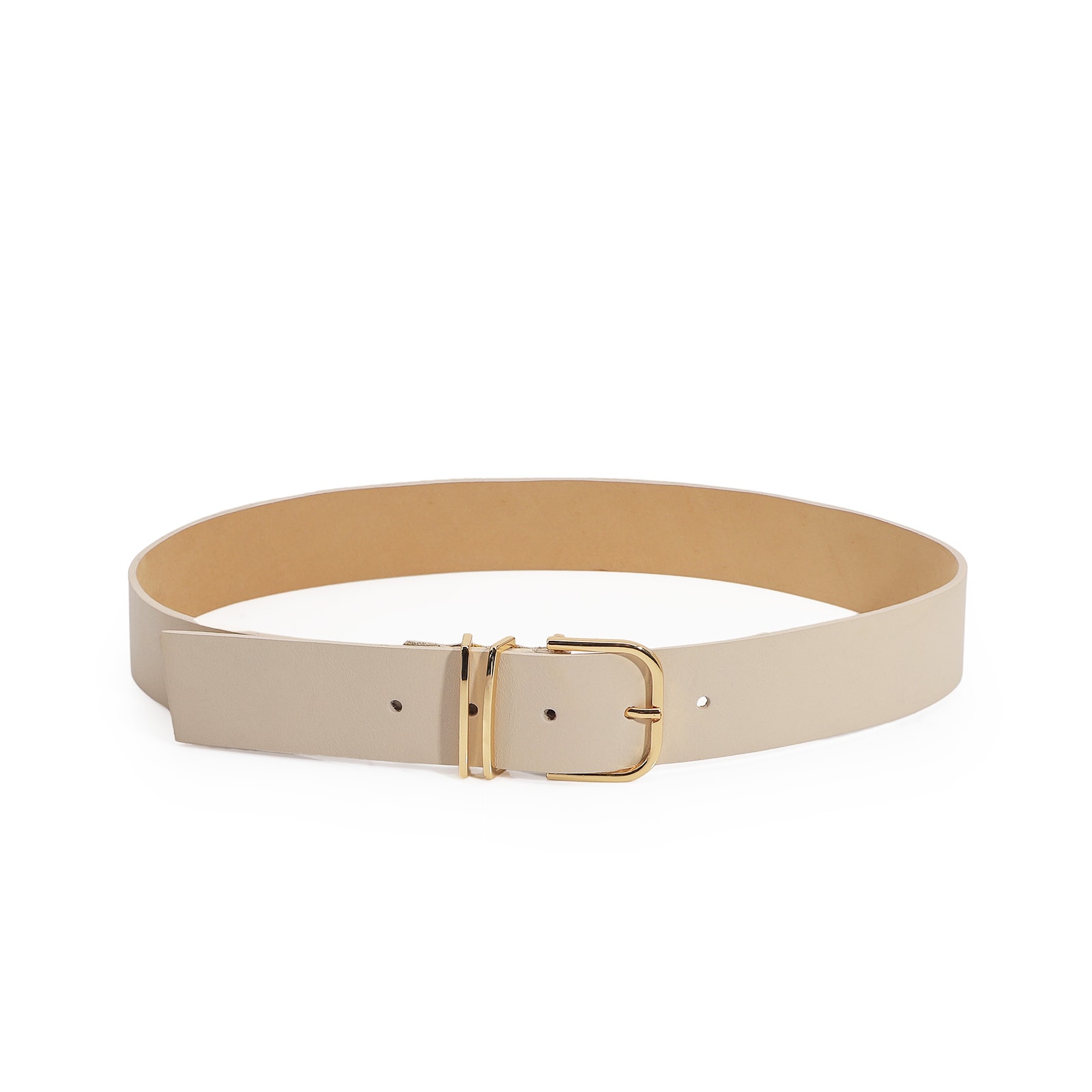 Cinto Couro Off White