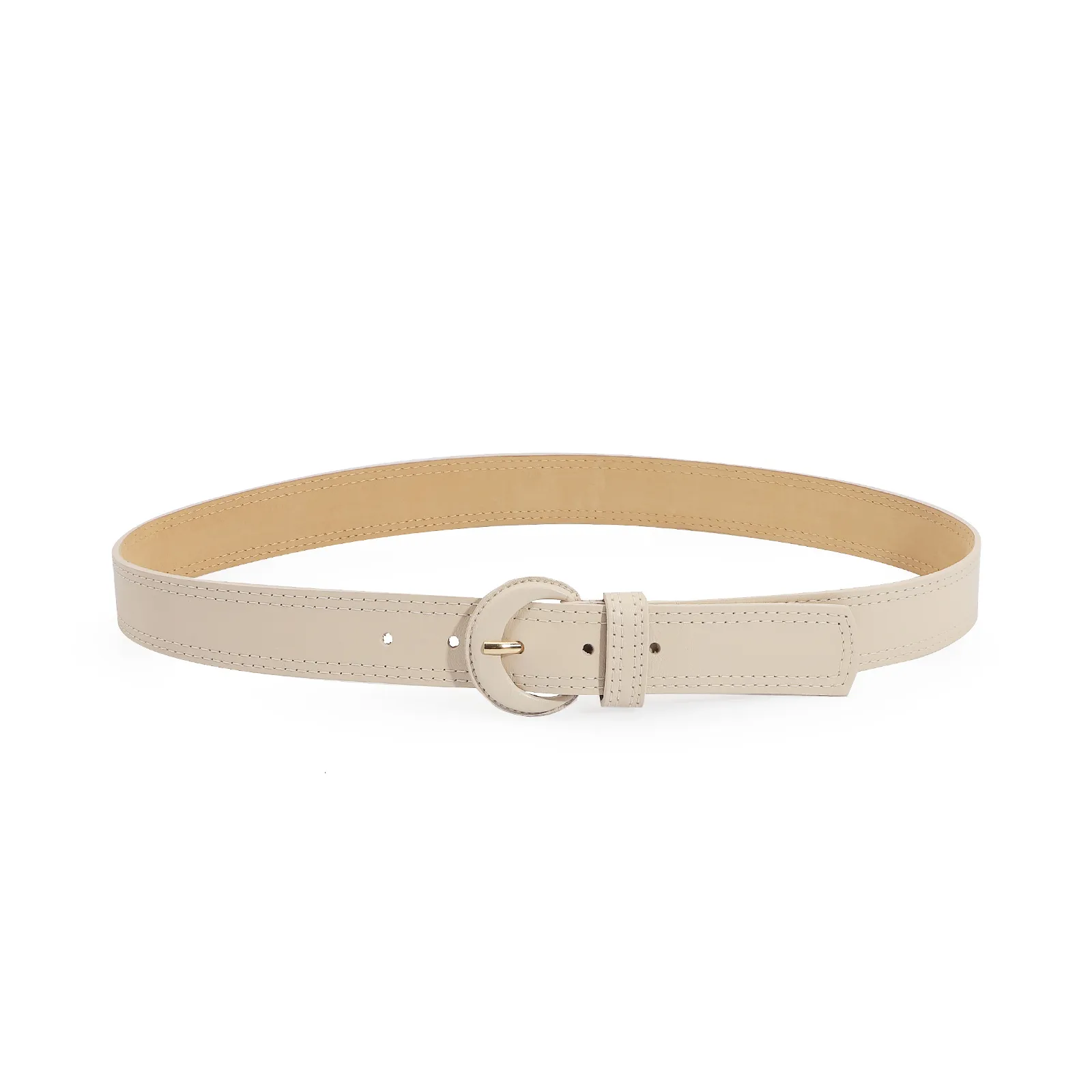 Cinto Couro Off White