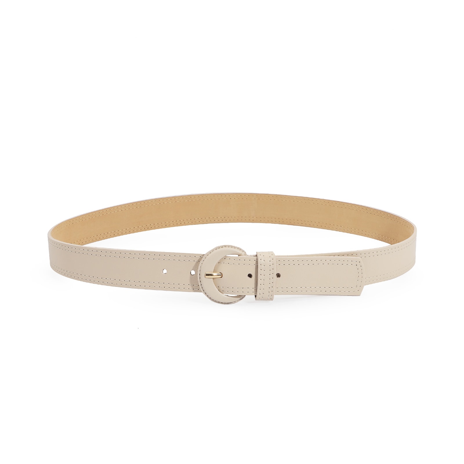 Cinto Couro Off White