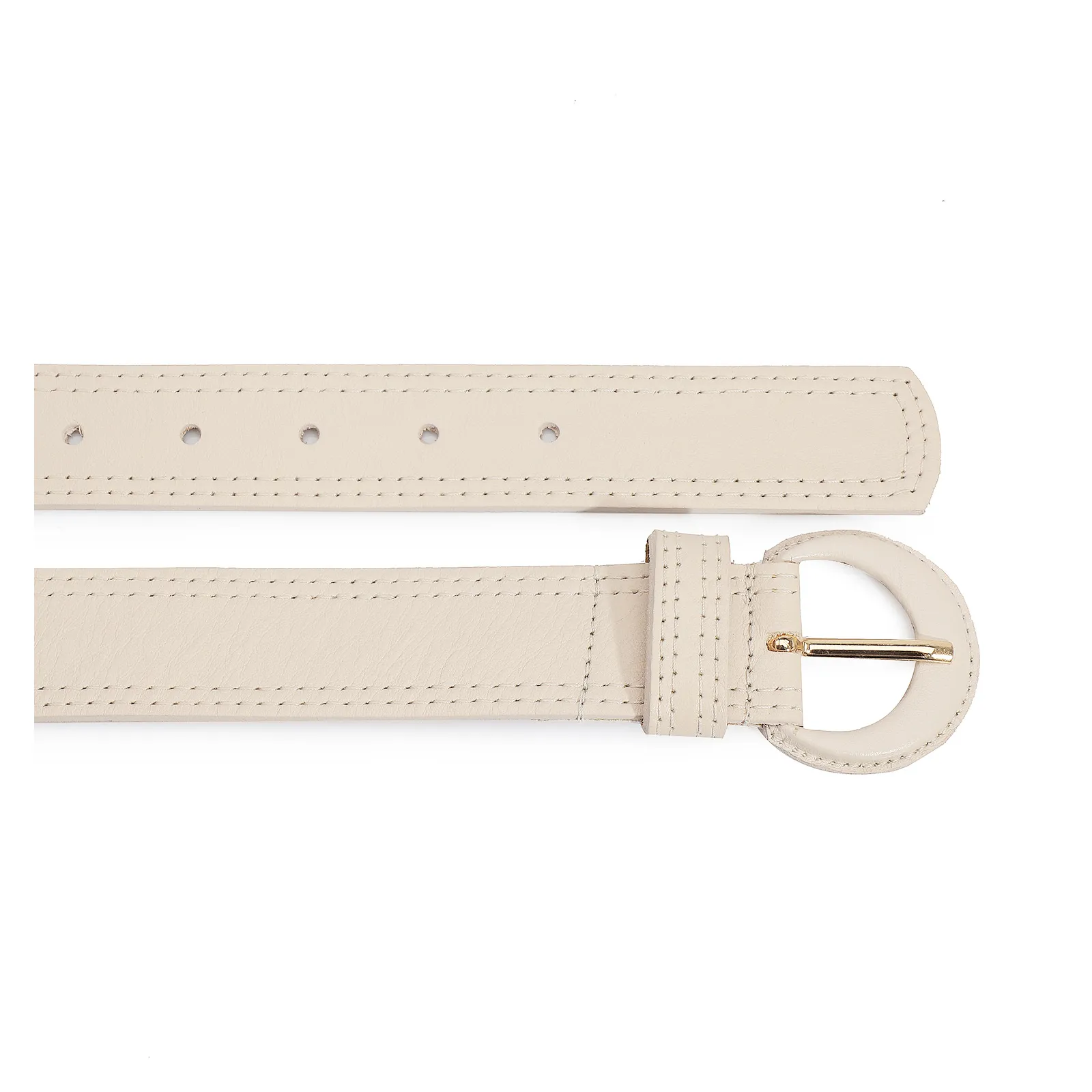Cinto Couro Off White