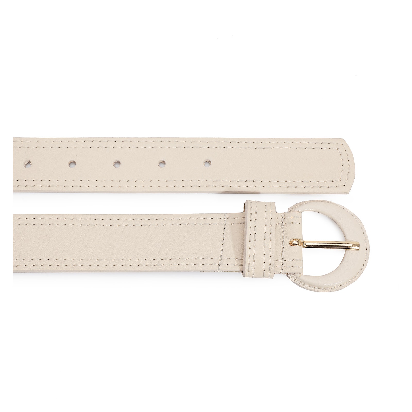Cinto Couro Off White