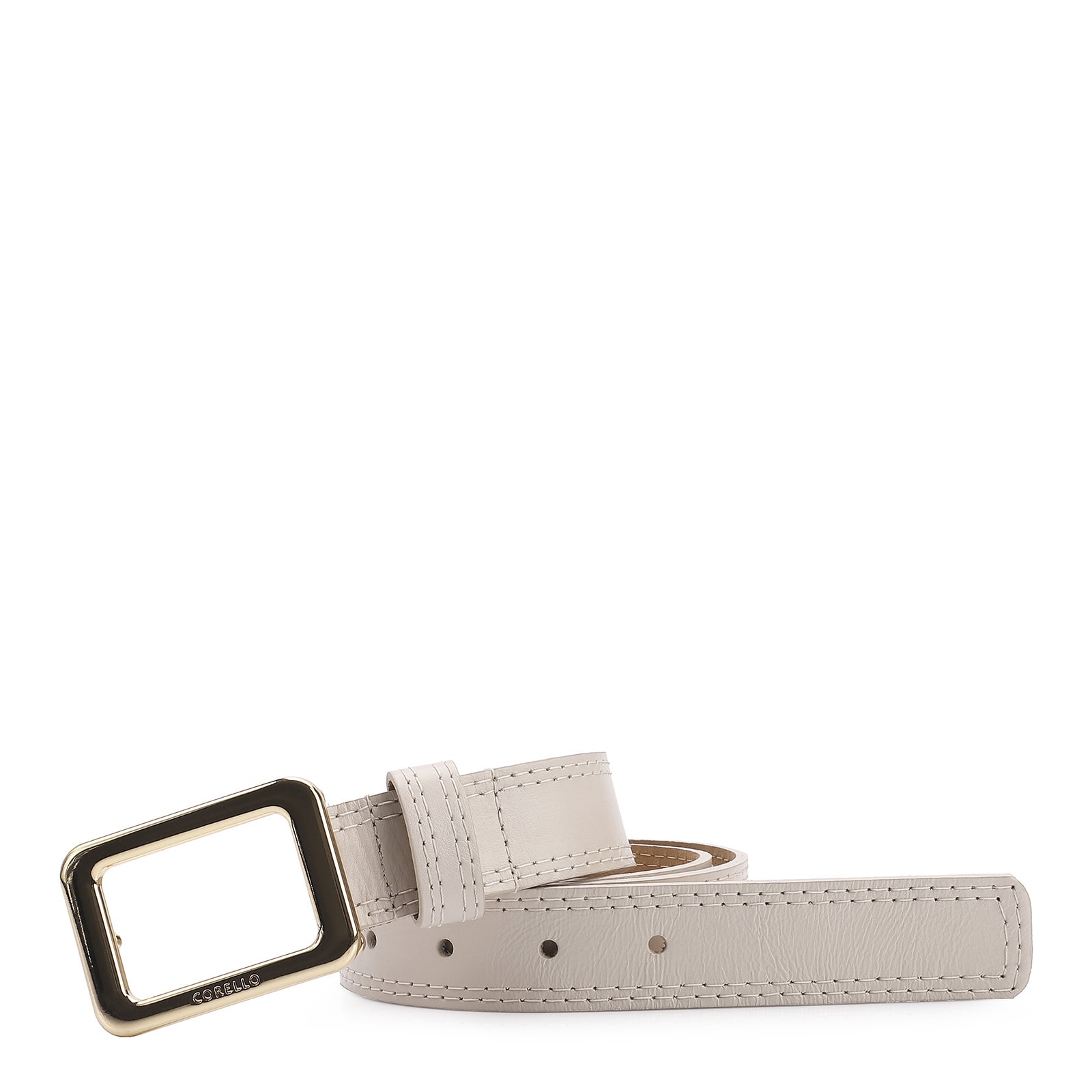Cinto Couro Off White