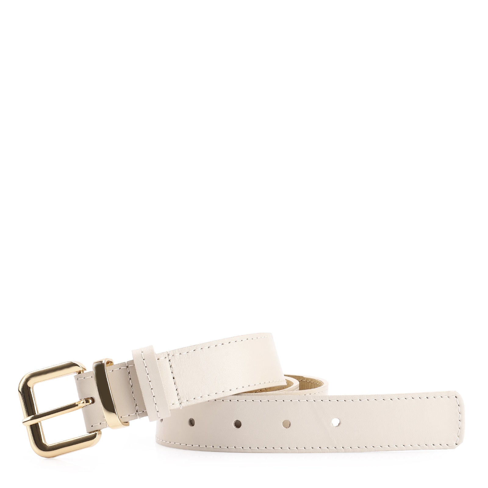 Cinto Couro Off White
