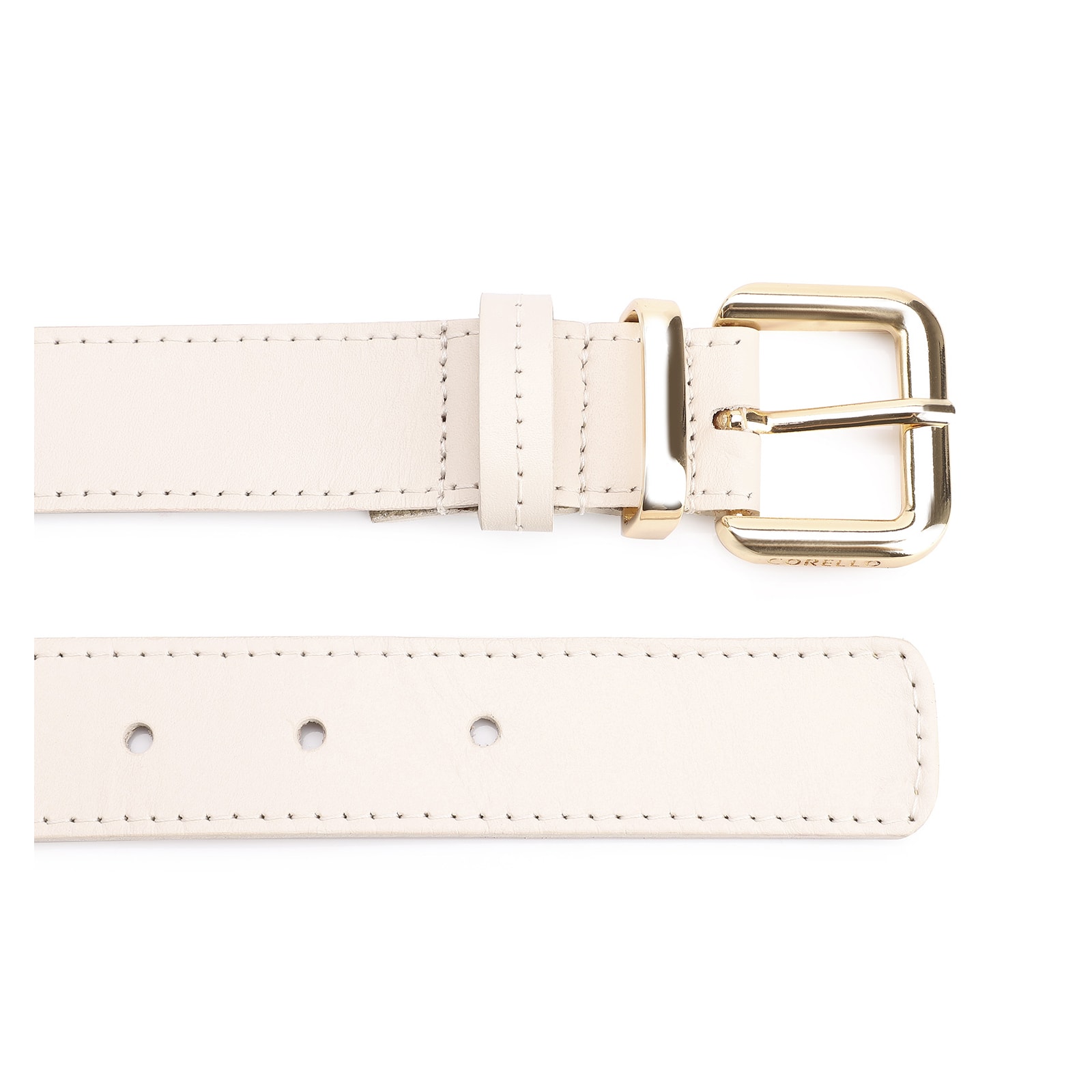 Cinto Couro Off White