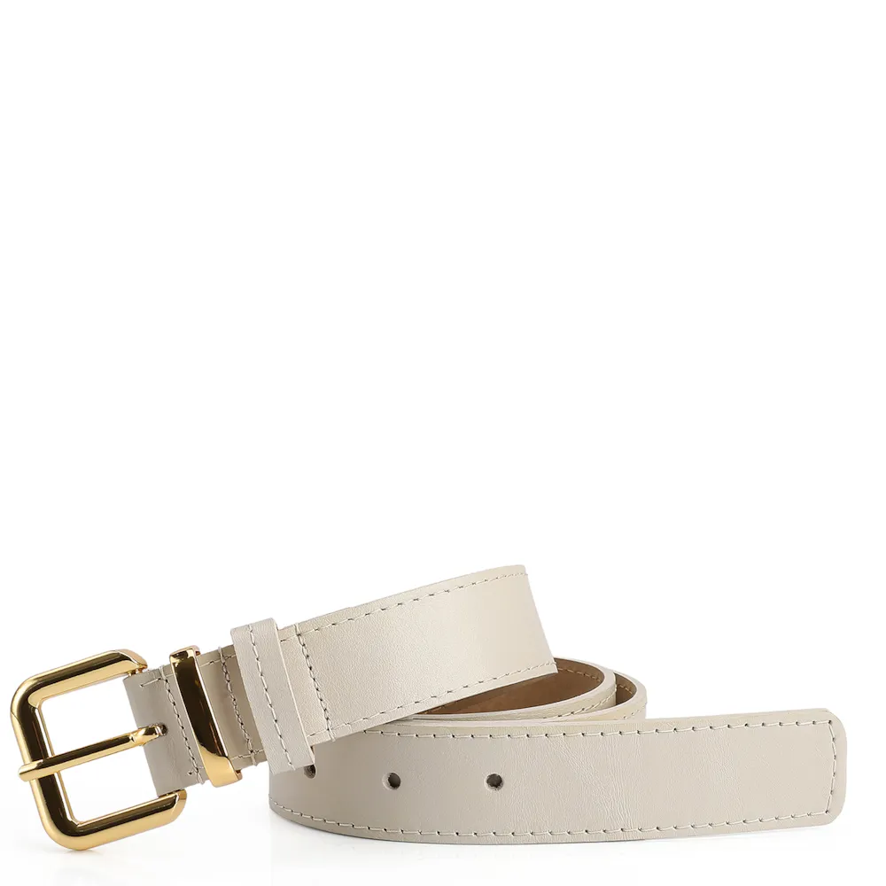 Cinto Couro Off White