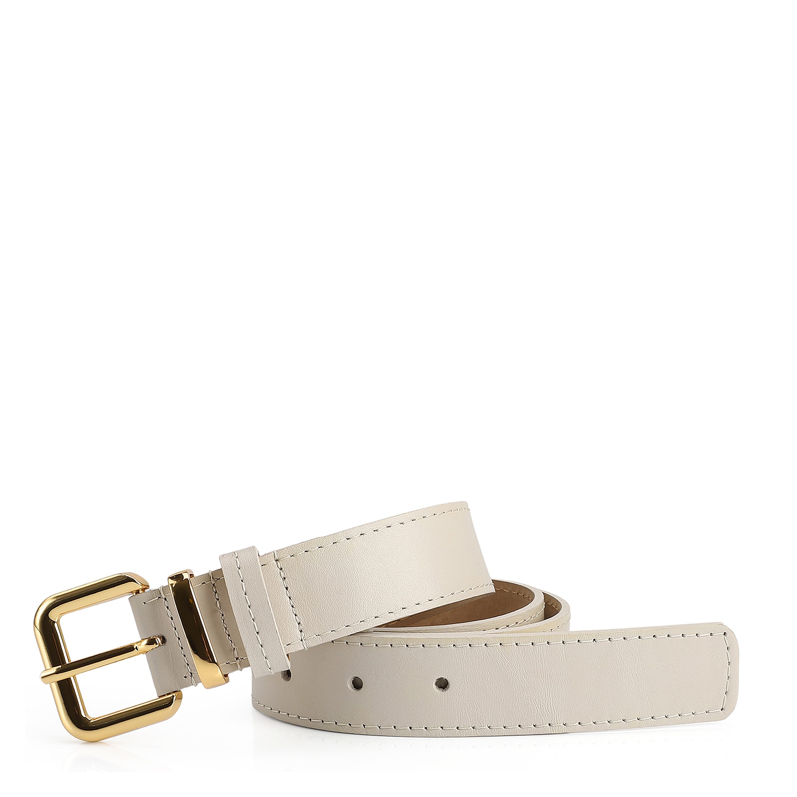 Cinto Couro Off White