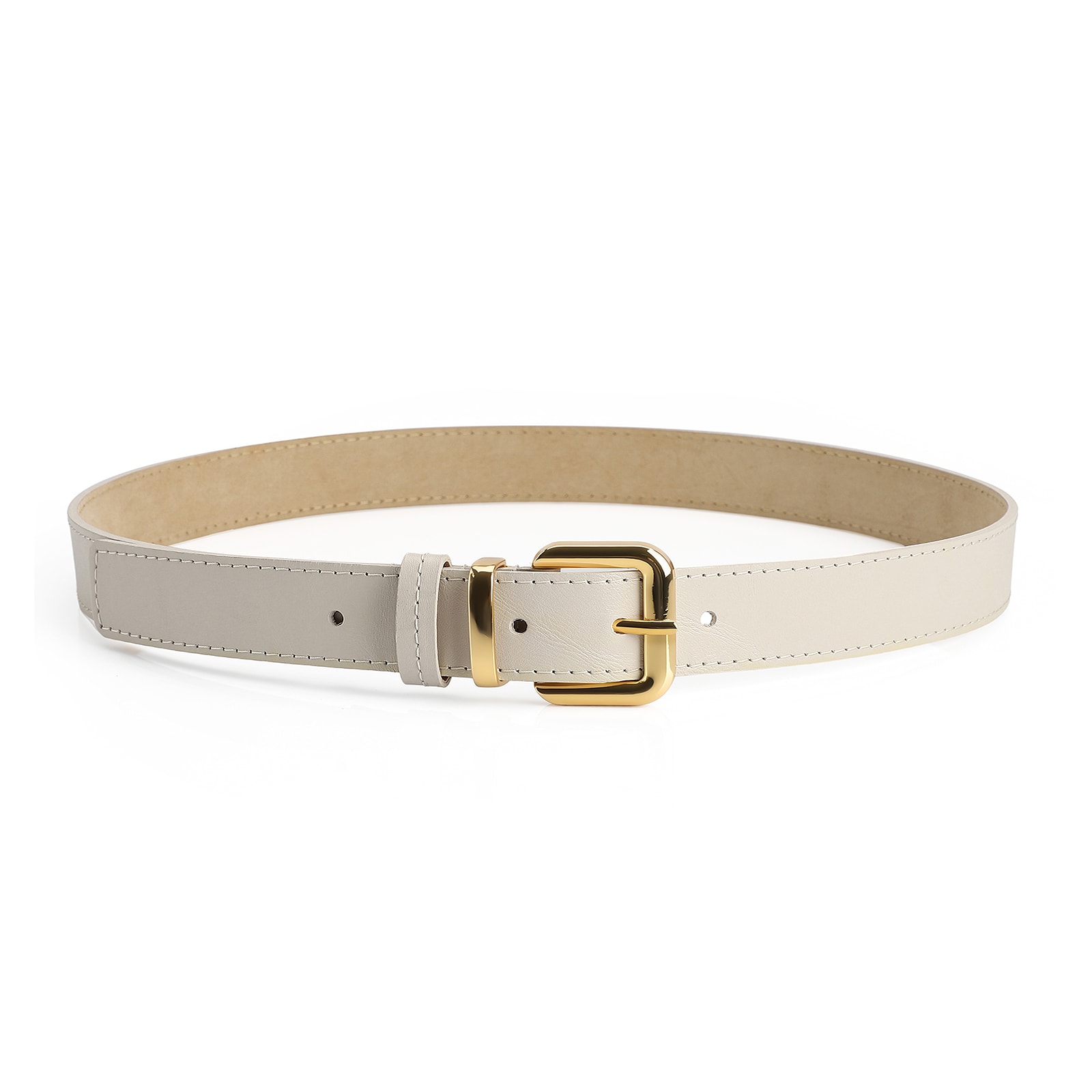 Cinto Couro Off White