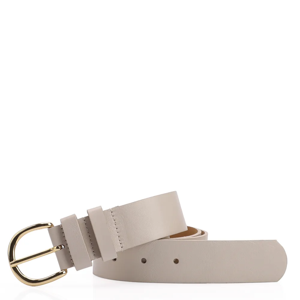 Cinto Couro Off White