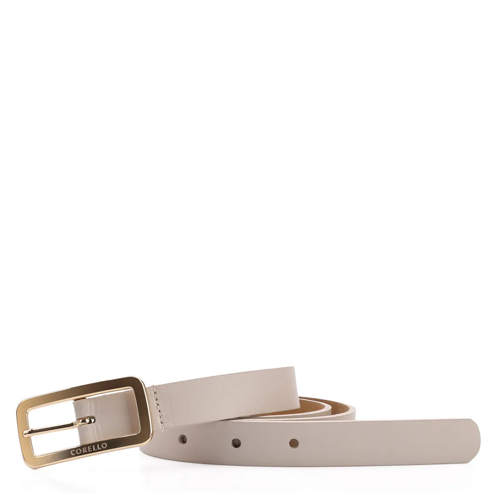 Cinto Couro Off White