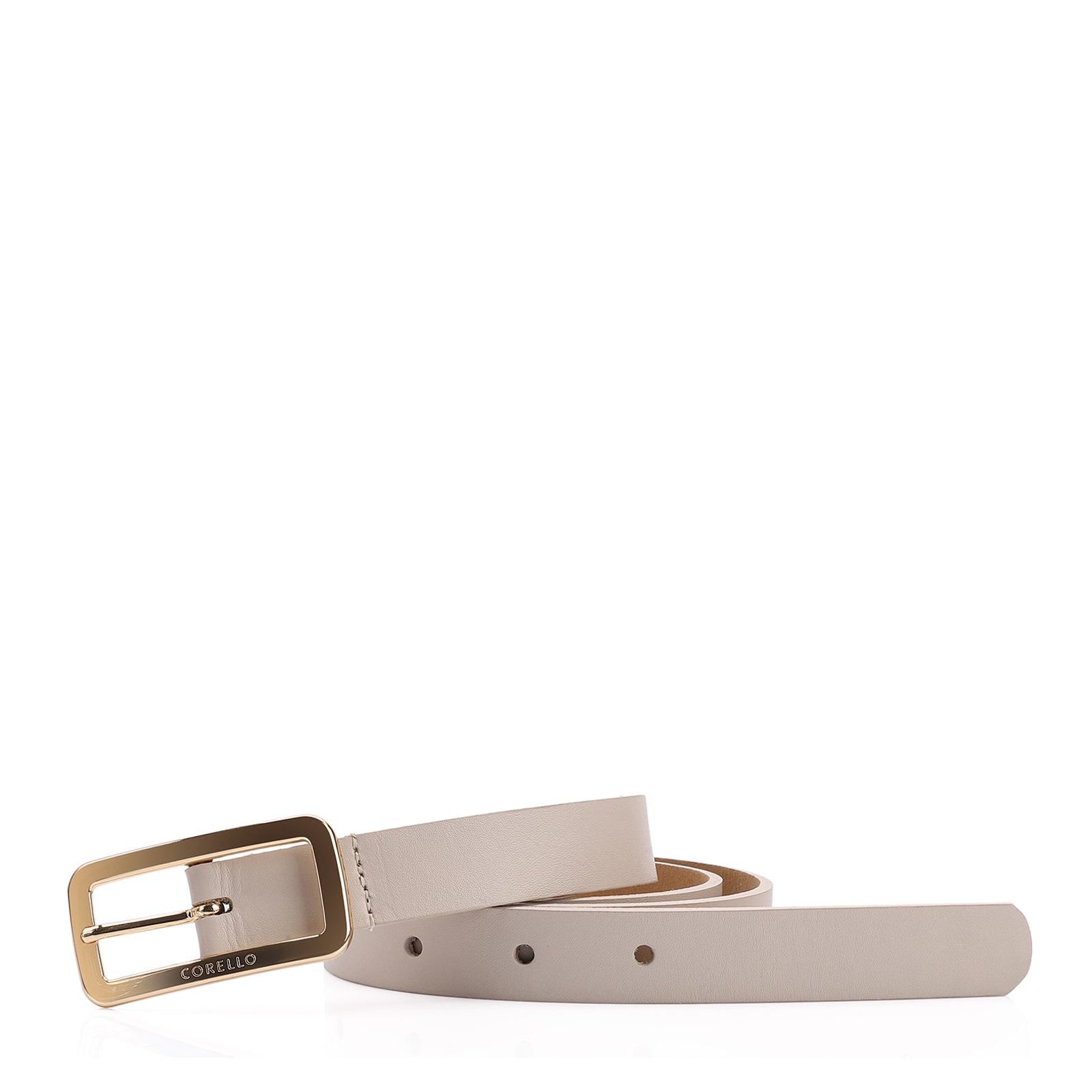 Cinto Couro Off White