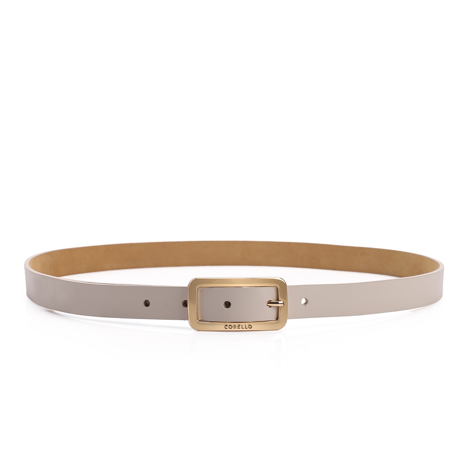 Cinto Couro Off White