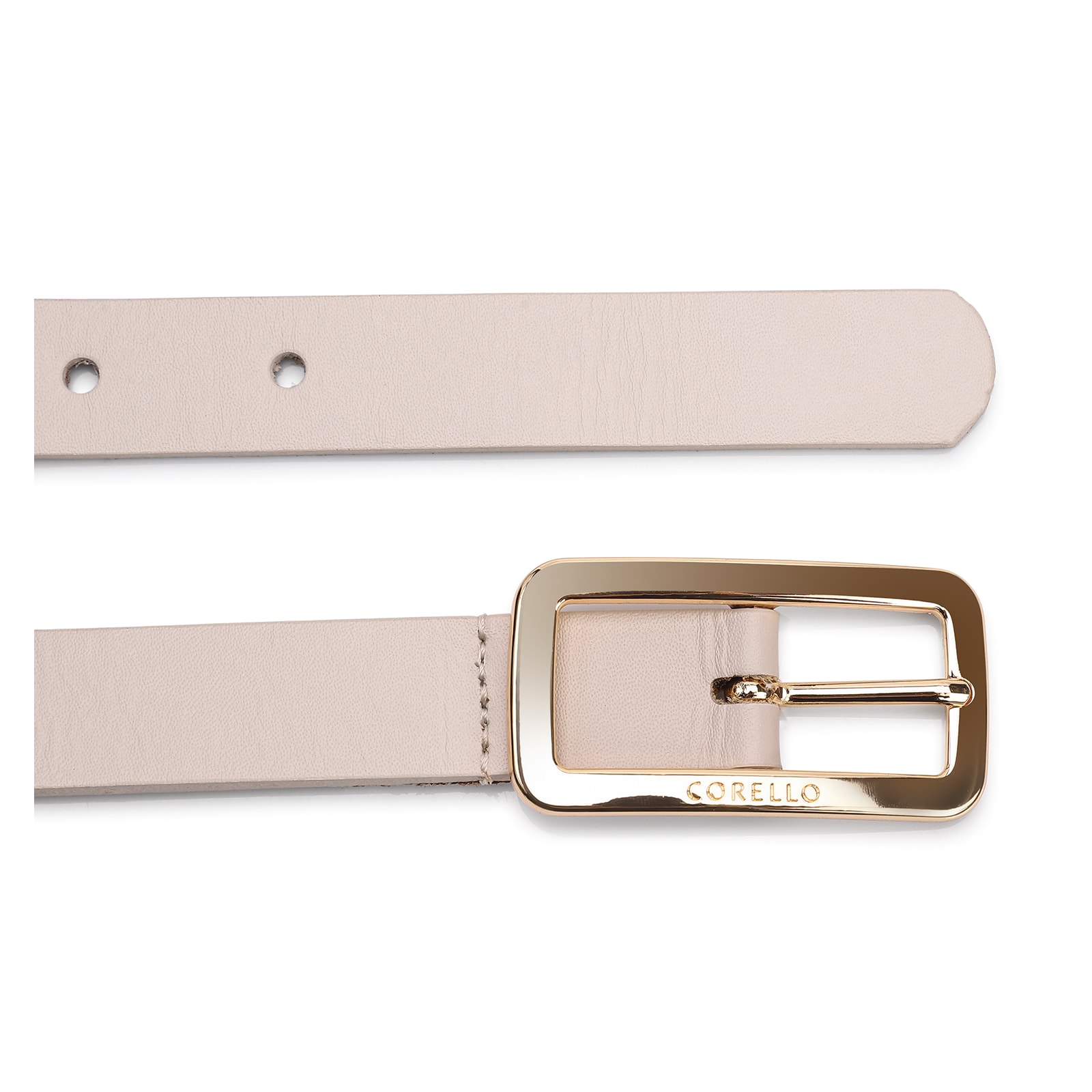 Cinto Couro Off White