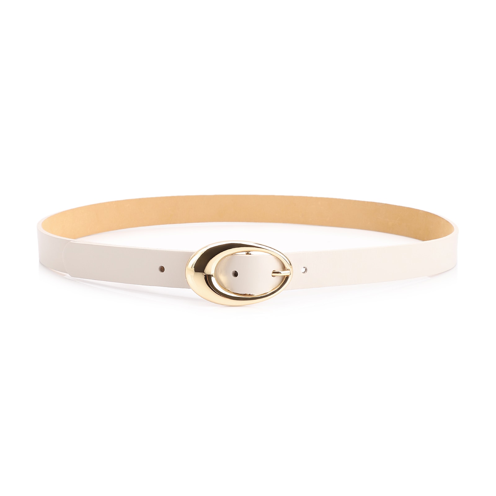 Cinto Couro Off White