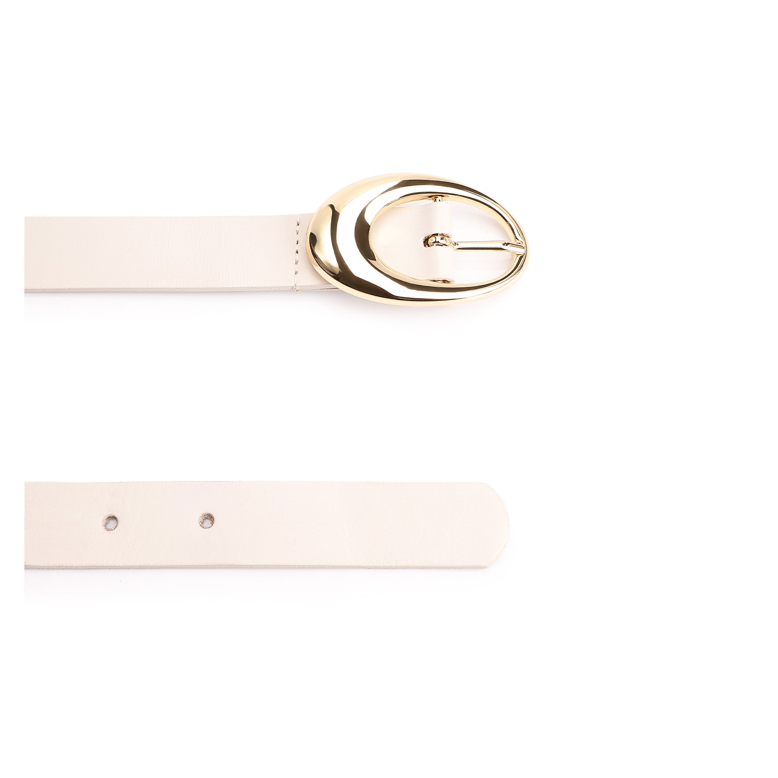 Cinto Couro Off White
