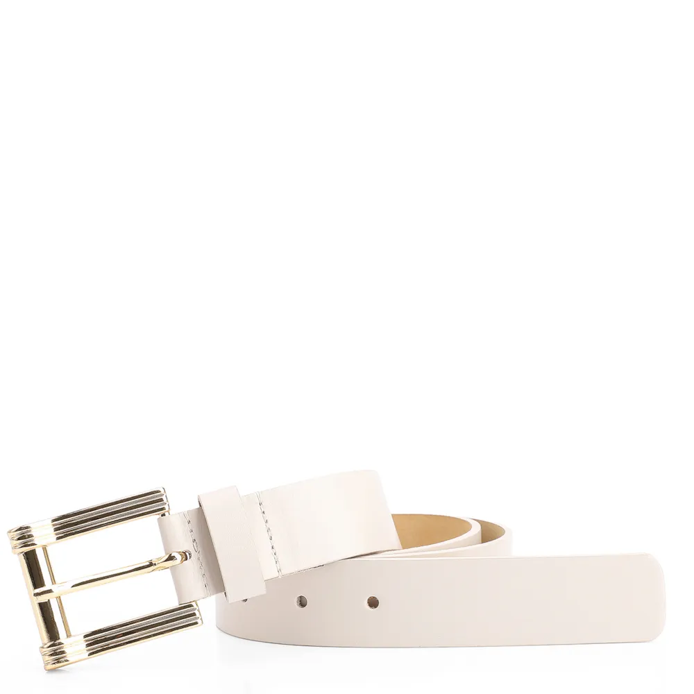 Cinto Couro Off White