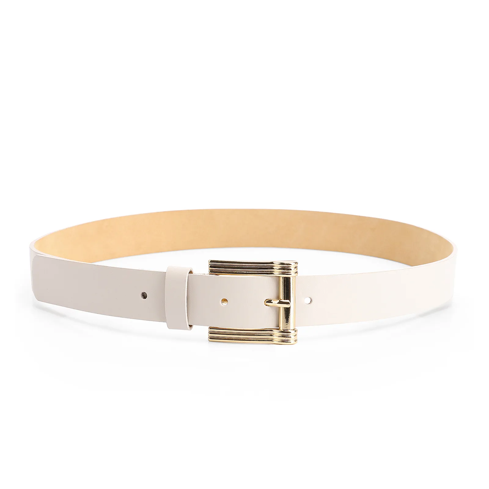 Cinto Couro Off White