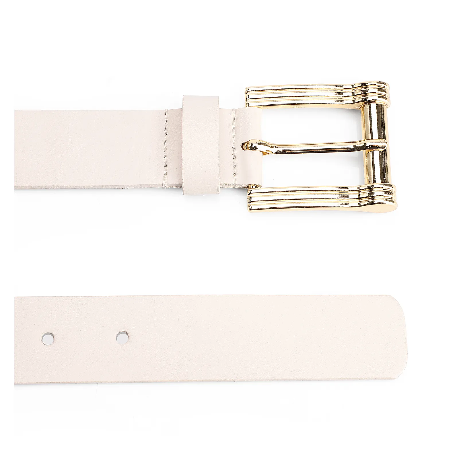 Cinto Couro Off White