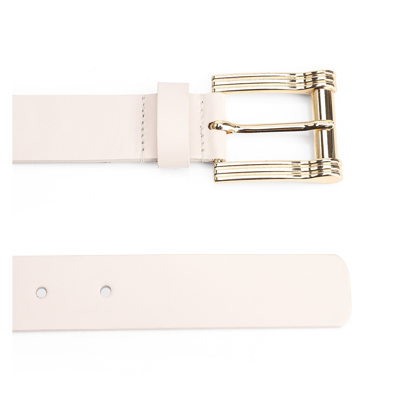 Cinto Couro Off White