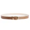 Cinto Couro Off White/Marrom - imagem 2