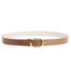 Cinto Couro Off White/Marrom - imagem 2