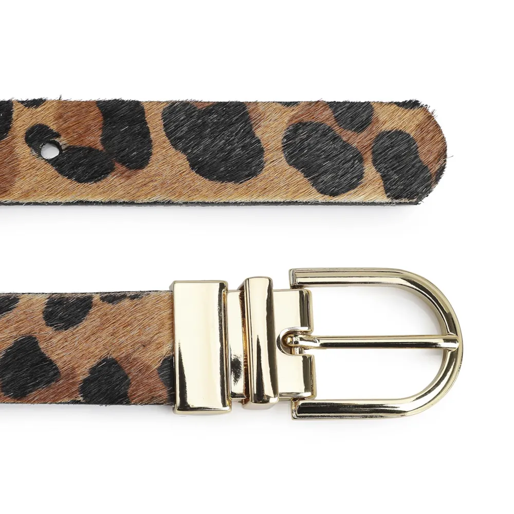 Cinto Couro Pelo Leopardo/Preto - imagem 3