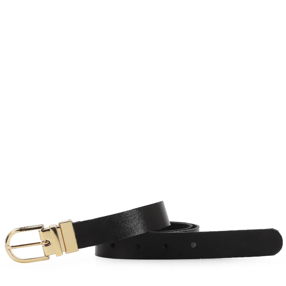 Cinto Couro Preto/Lezard Preto