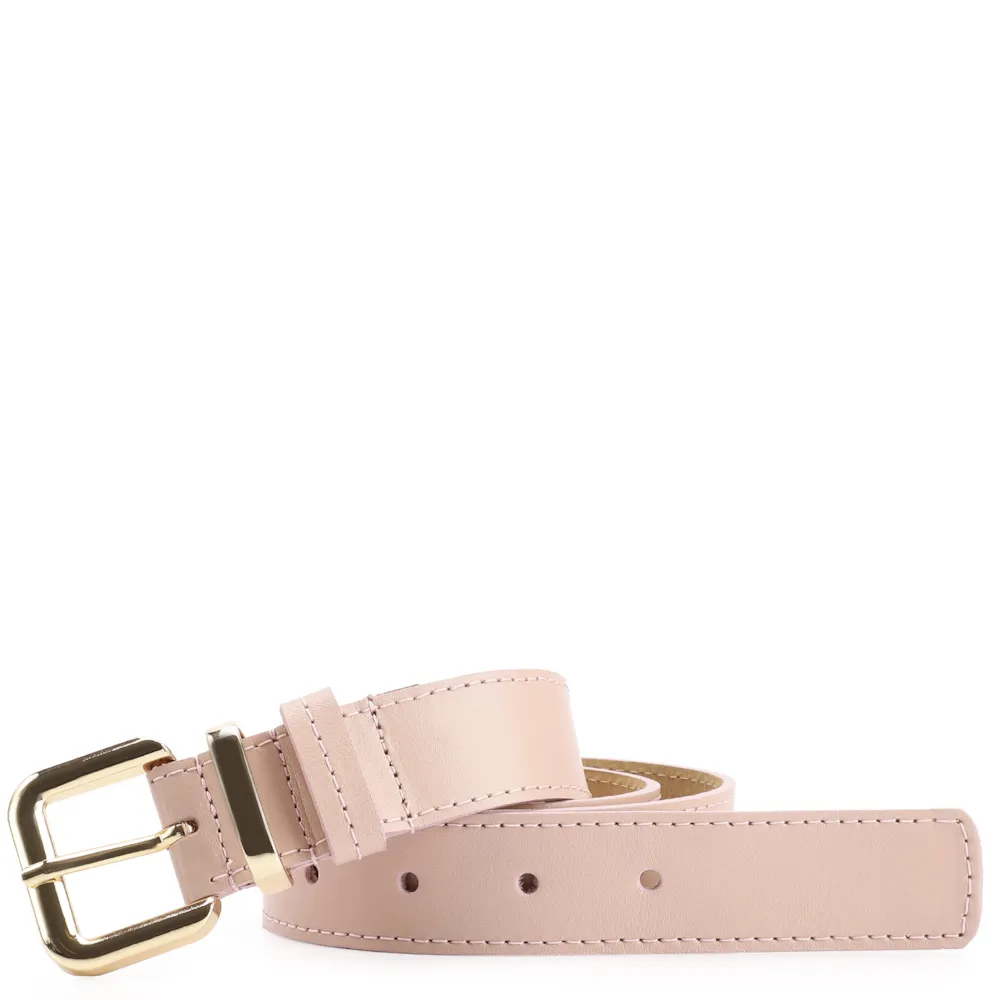 Cinto Couro Rosa