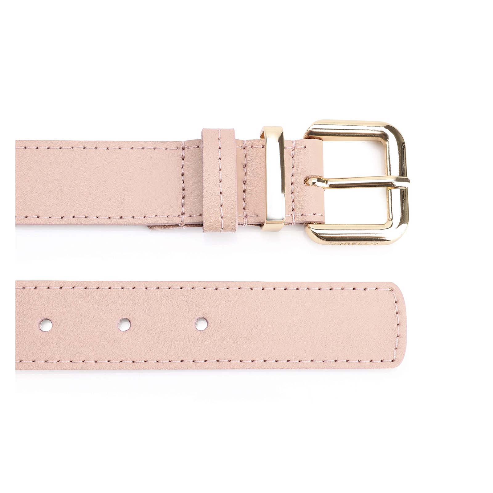 Cinto Couro Rosa