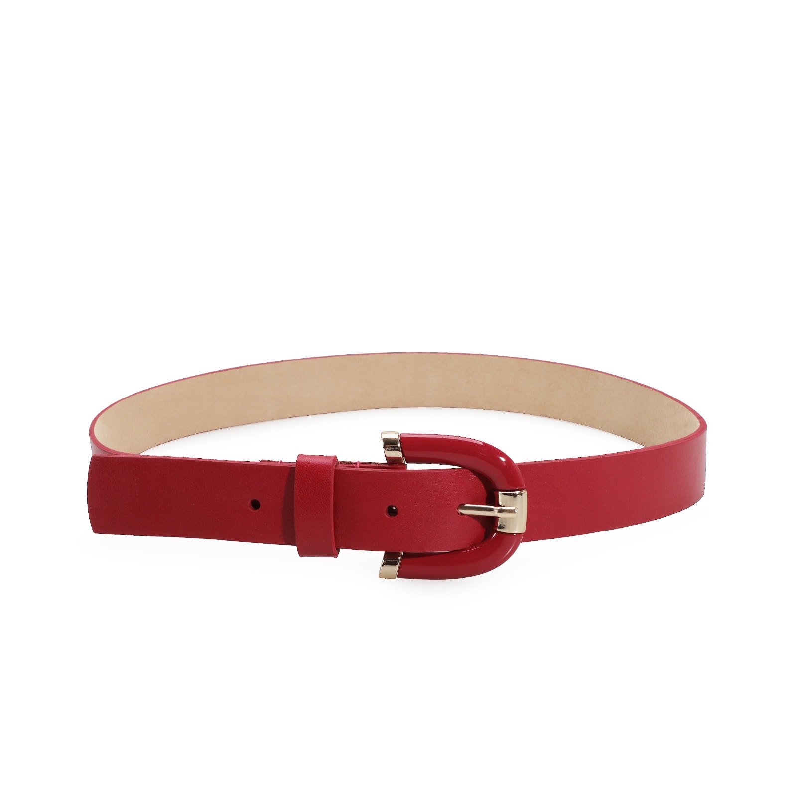 Cinto Couro Vermelho
