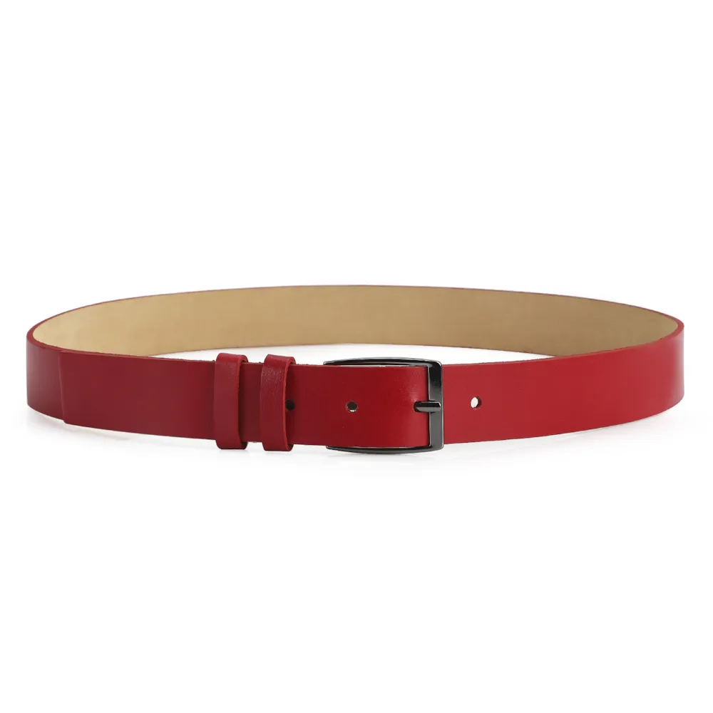 Cinto Couro Vermelho - imagem 2