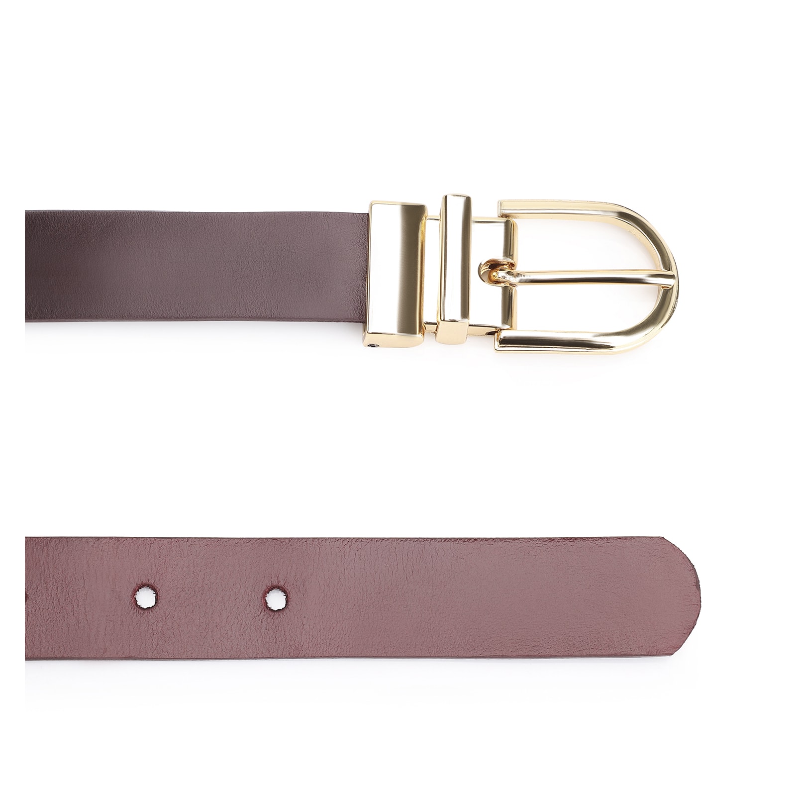Cinto Couro Vinho/Vinho Escuro