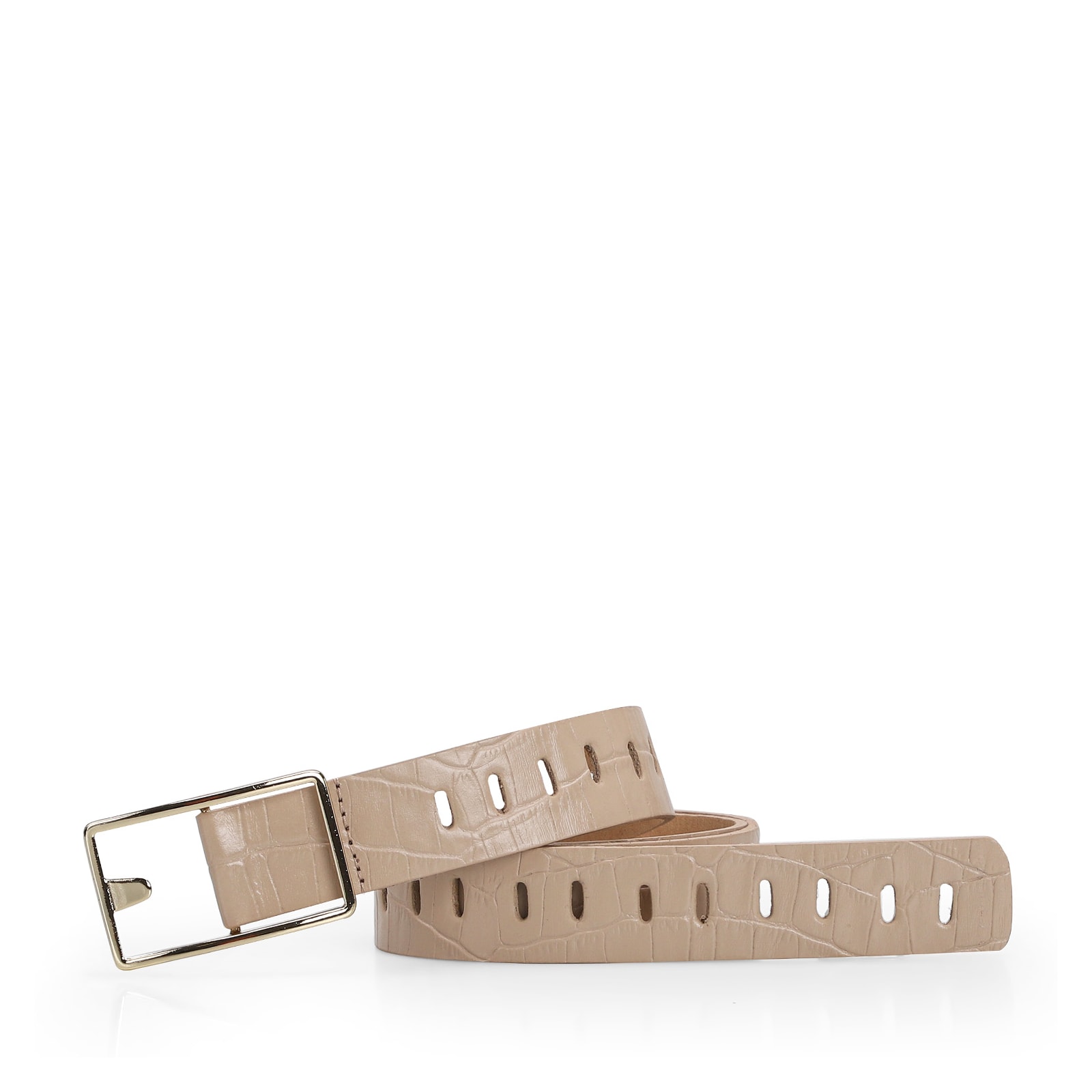 Cinto Croco Bege