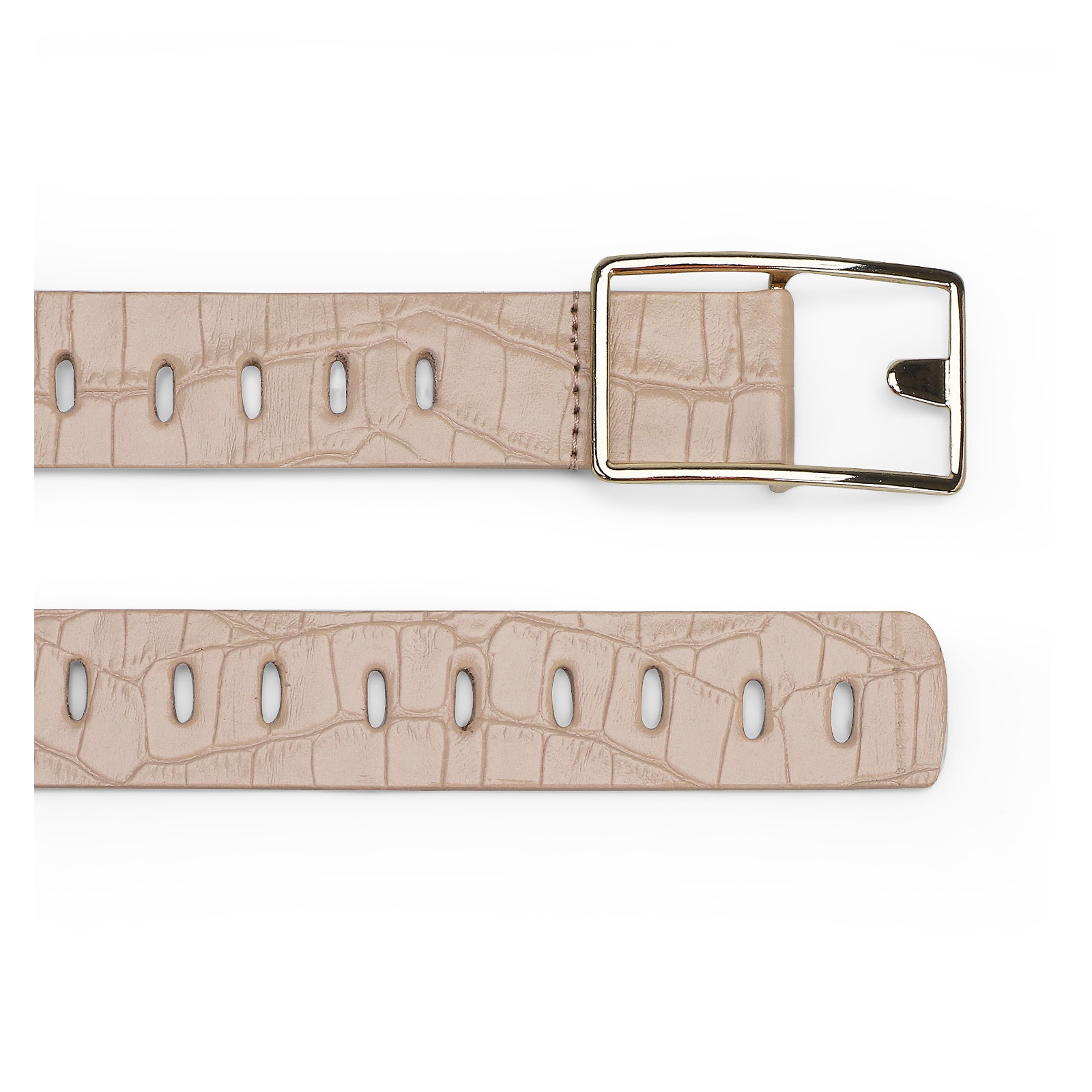 Cinto Croco Bege