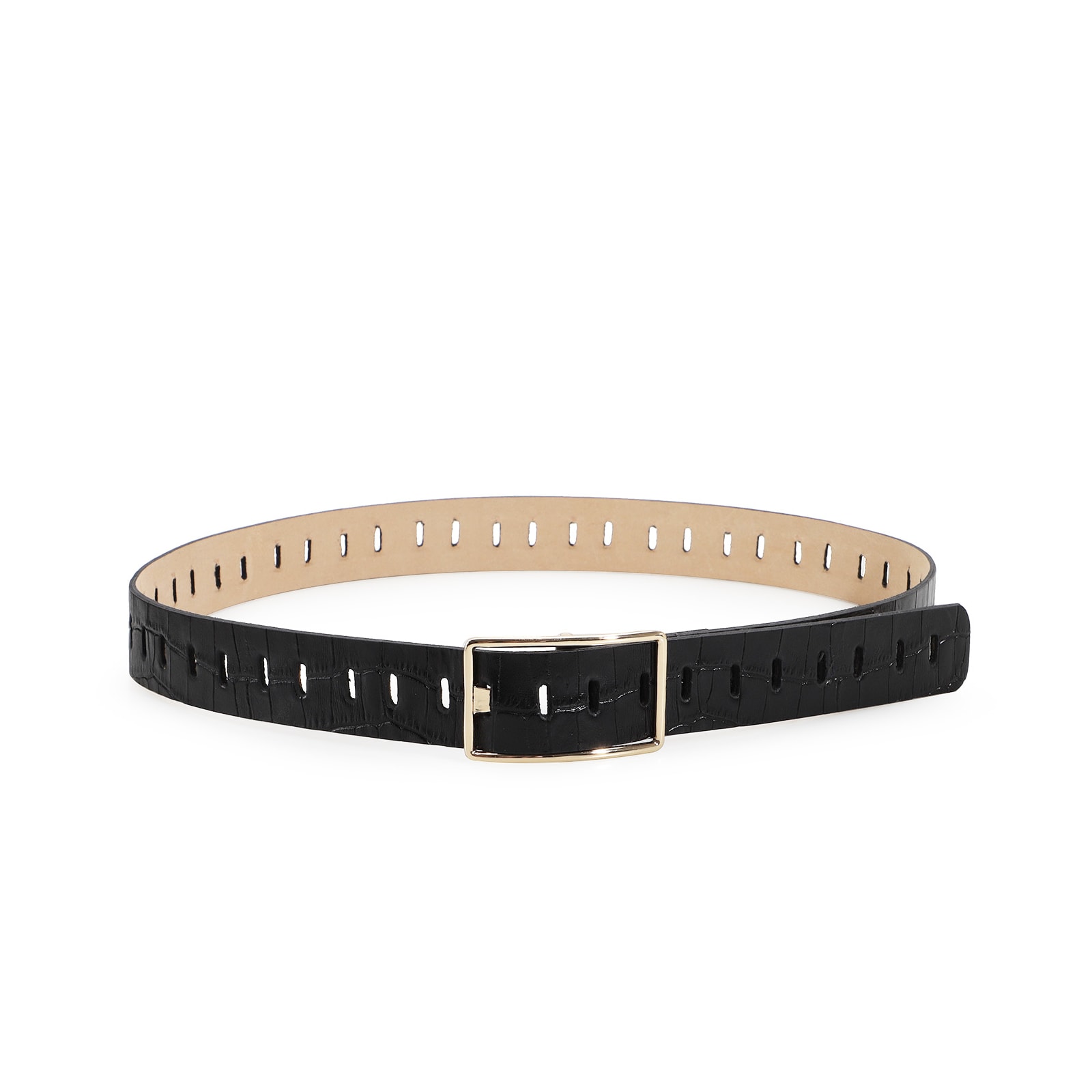 Cinto Croco Preto