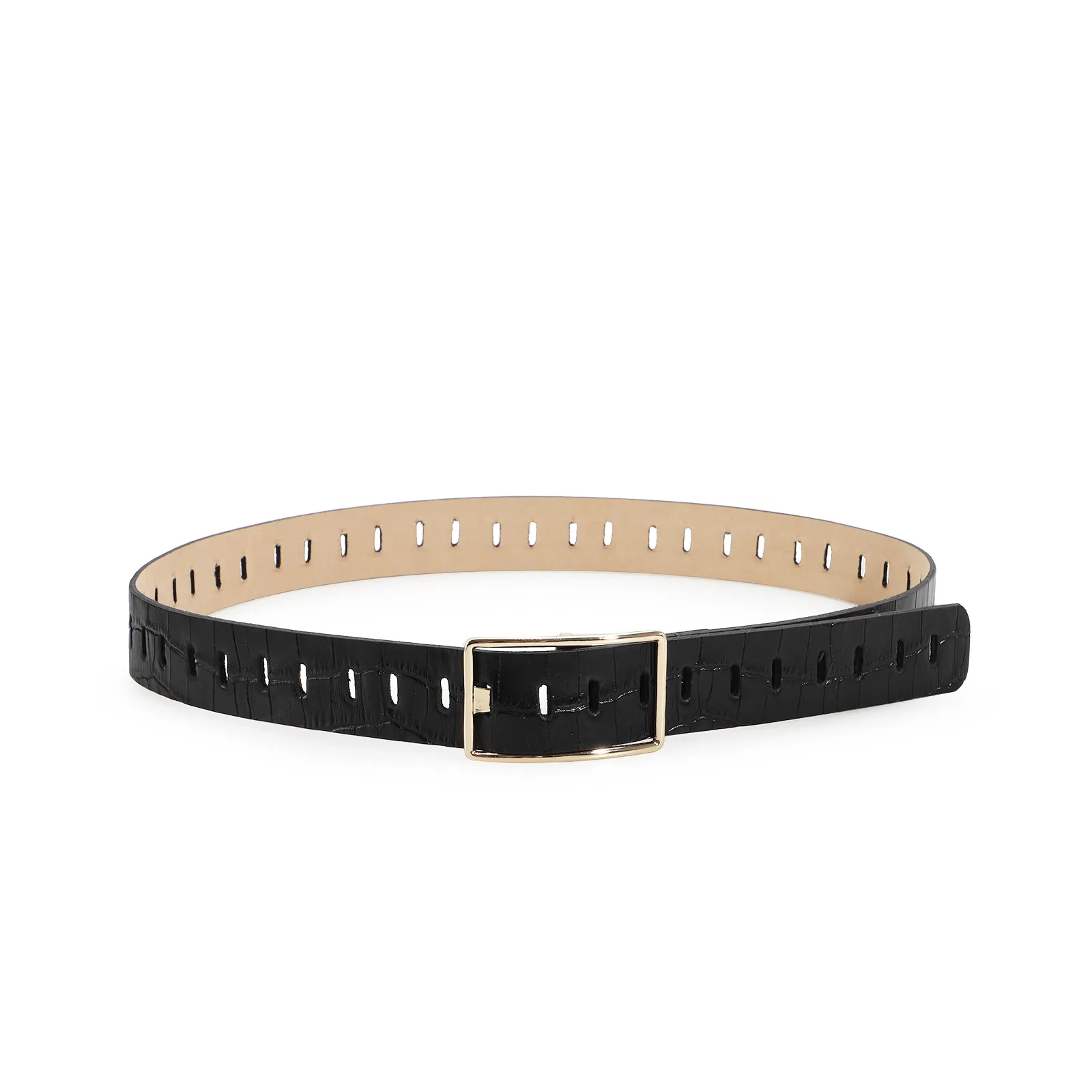 Cinto Croco Preto
