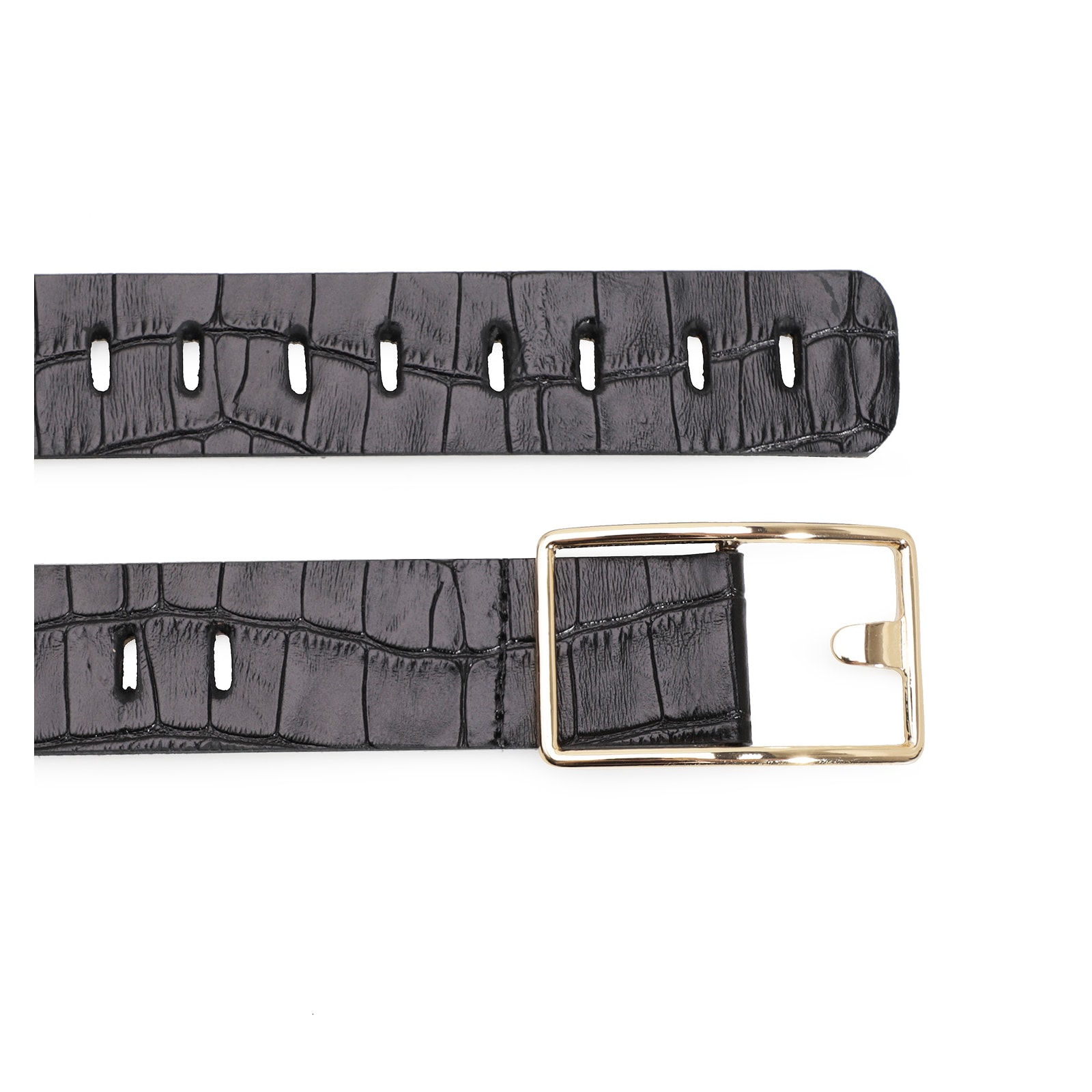 Cinto Croco Preto
