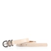 Cinto Fino  Off White Couro Croco - imagem 1