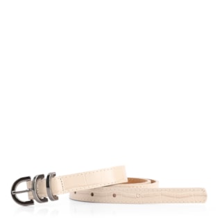 Fino  Off White Couro Croco