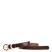 Cinto Fivela Couro Maxi  Croco Marrom - imagem 1