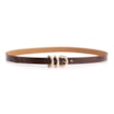 Cinto Fivela Couro Maxi  Croco Marrom - imagem 2